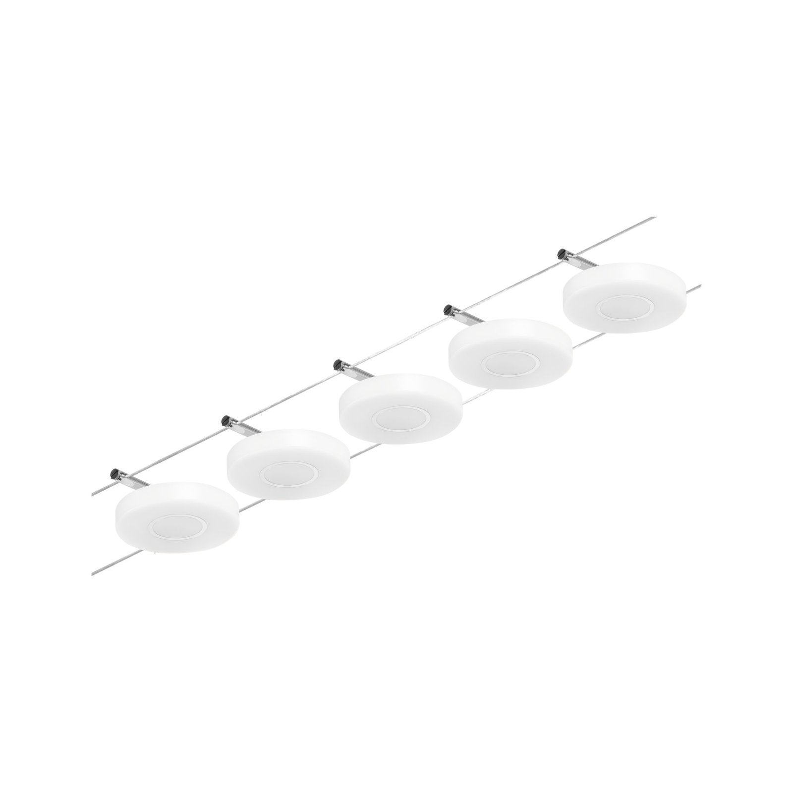 P 94426 LED lankový systém DiscLED základní sada 5x4,5W 3000K 230/12V matný chrom/chrom - PAULMANN (obrázek 6)