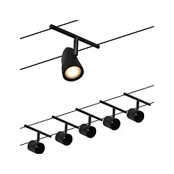 Obrázek pro produkt Lankový systém Cup základní sada GU5,3 max. 5x10W 230/12V černá mat/chrom - PAULMANN