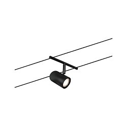 Obrázek pro produkt Lankový systém Cup spot GU5,3 max. 10W 12V černá mat/chrom - PAULMANN