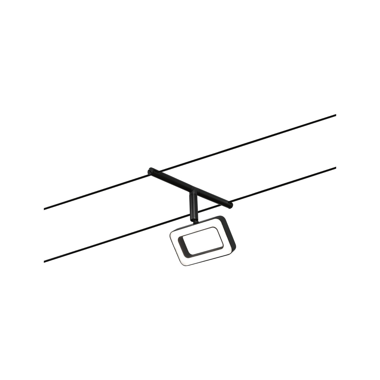 P 94486 LED lankový systém Frame spot 4,8W 3000K 12V černá mat/chrom - PAULMANN