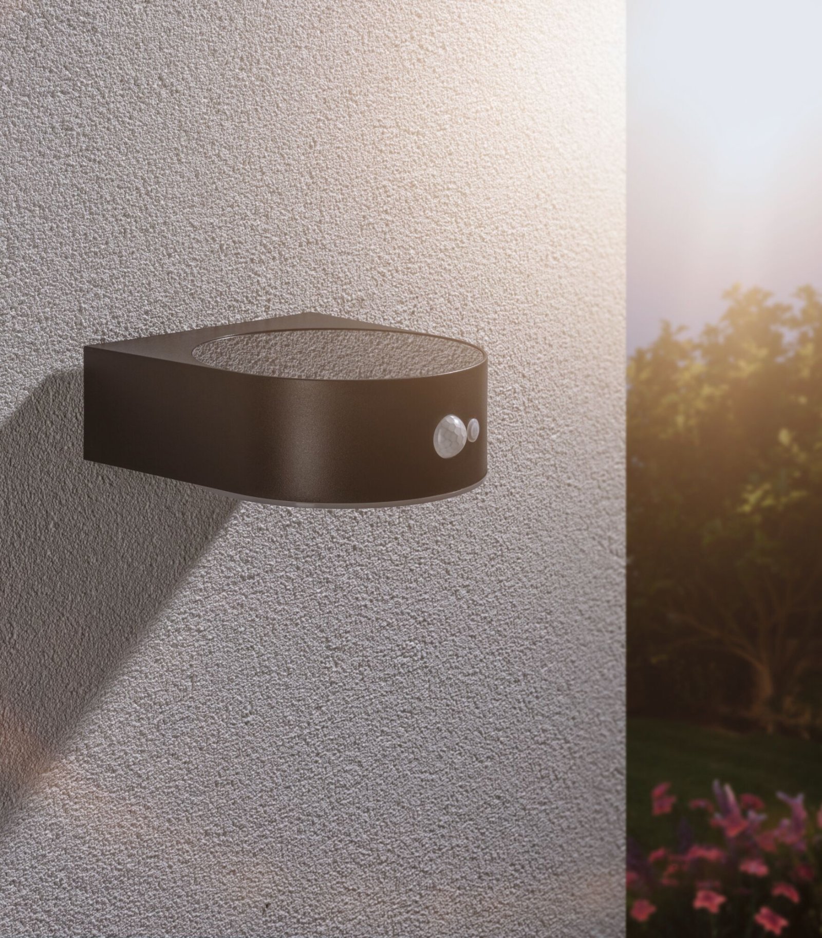 P 94570 Solární LED venkovní nástěnné svítidlo solární Eileen pohybové čidlo IP44 3000K černá - PAULMANN (obrázek 4)