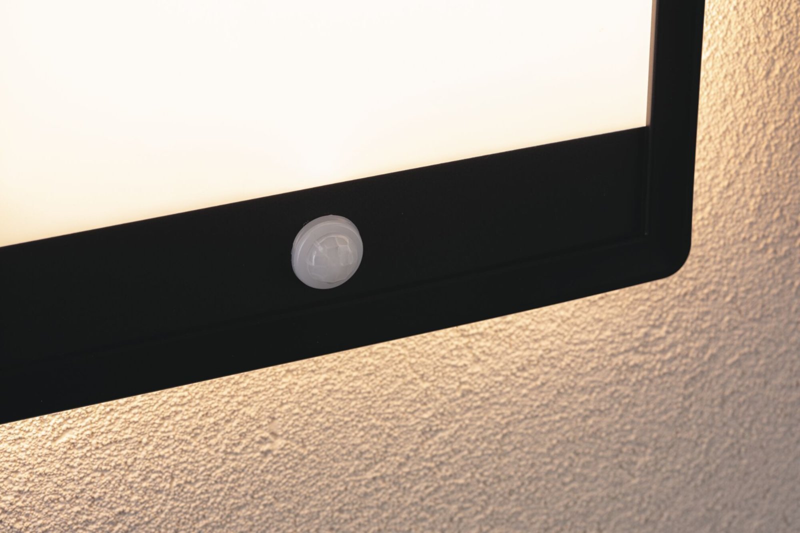 P 94665 LED venkovní panel Lamina vč. pohybové čidlo IP44 hranaté 250x250mm 3000K 14,5W 230V černá umělá hmota - PAULMANN (obrázek 5)