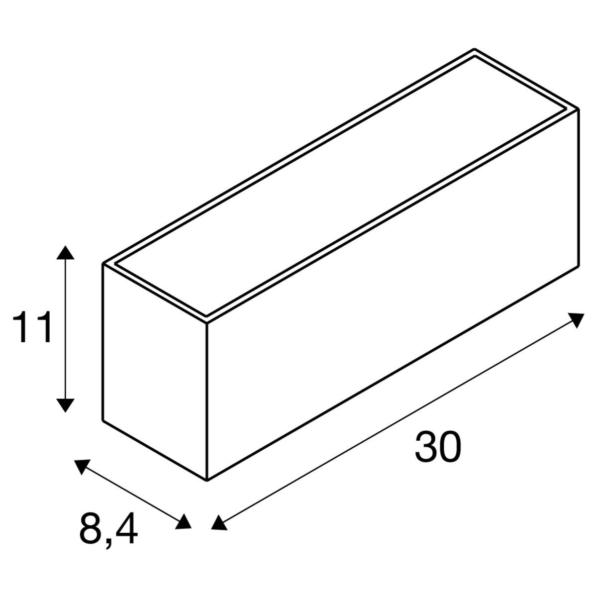 LA 1005155 SITRA L WL UP/DOWN venkovní LED nástěnné přisazené svítidlo antracit CCT switch 3000/4000 K - BIG WHITE (SLV) (obrázek 11)