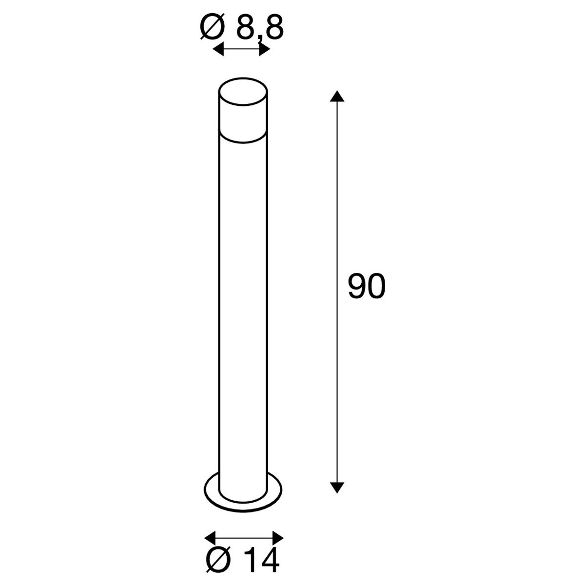 LA 1006182 GRAFIT E27 90 Pole round stojací svítidlo antracit - BIG WHITE (SLV) (obrázek 5)