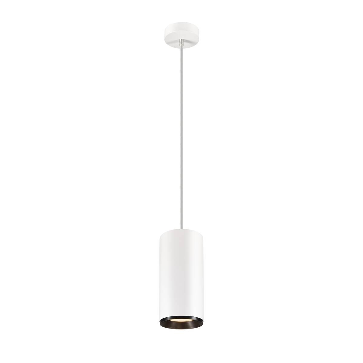 LA 1005716 NUMINOS® XL PHASE závěsné svítidlo bílé/černé 36 W 3000 K 60° - BIG WHITE (SLV)