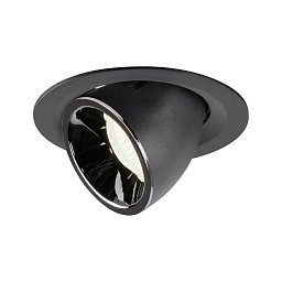 Obrázek pro produkt NUMINOS® GIMBLE M zápustné stropní svítidlo černé/chrom 4000 K 55° - BIG WHITE (SLV)