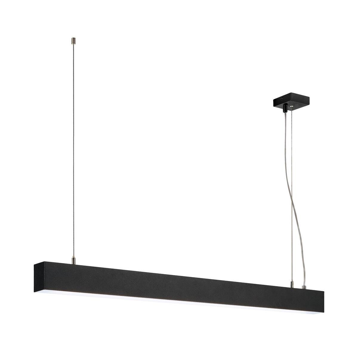 LA 1001403 GLENOS profilové závěsné svítidlo, LED, 4000K, černá, 1 m, 43W - BIG WHITE (SLV)