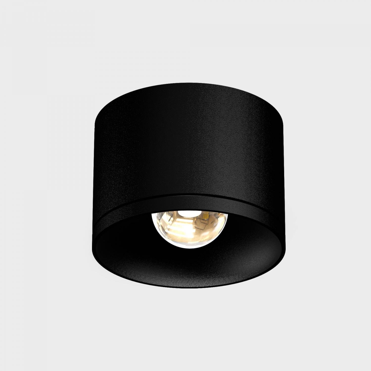 KHL K51000.03.SR.BK-BK.36.ST.8.30 ERYL stropní svítidlo pr. 95 mm černá 36° 20 W CRI >80 3000K Non-Dimm - KOHL-Lighting