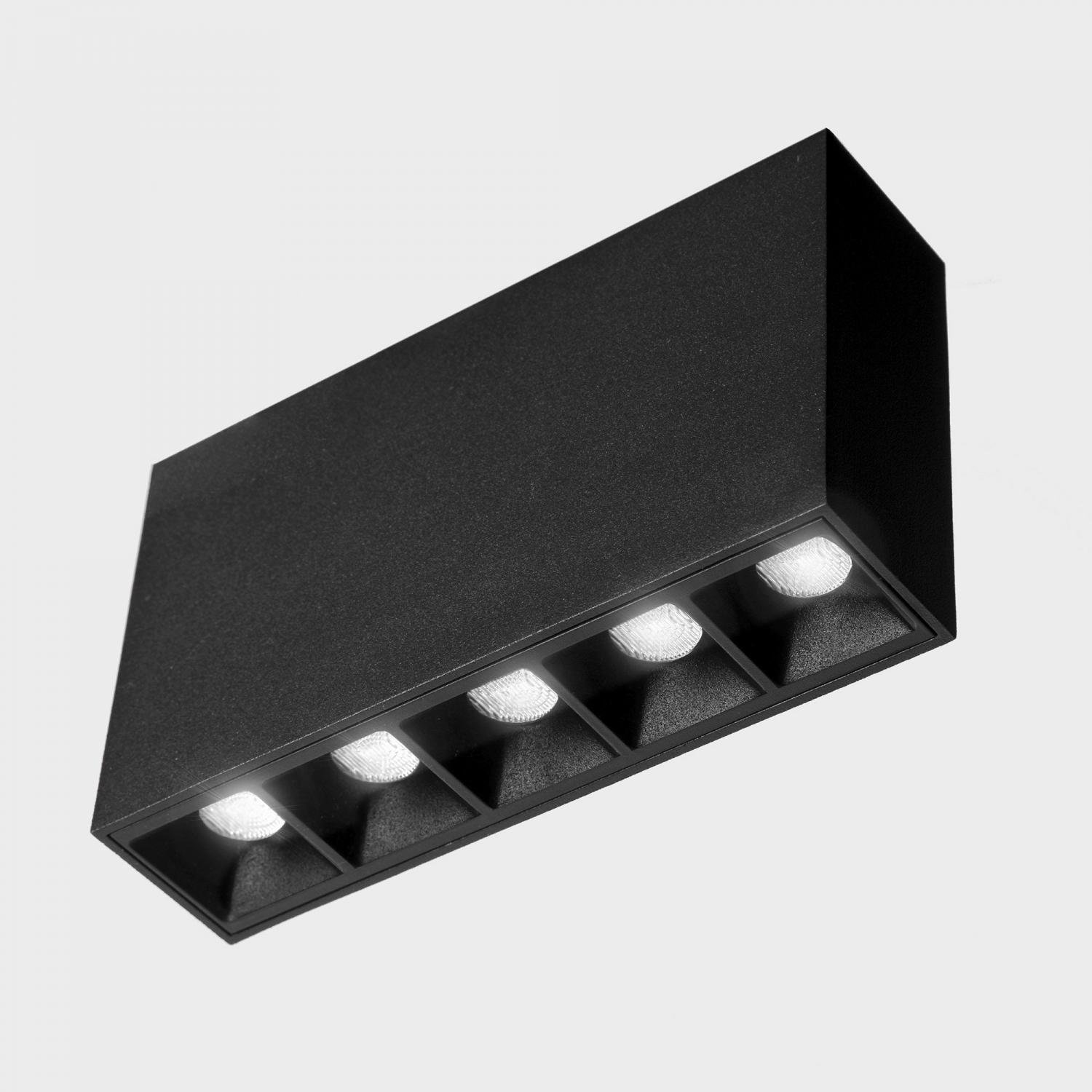 KHL K51300.01.SR.BK-BK.30.ST.9.30 NSES stropní svítidlo 137x35 mm černá 10 W CRI 90 3000K Non-Dimm - KOHL-Lighting