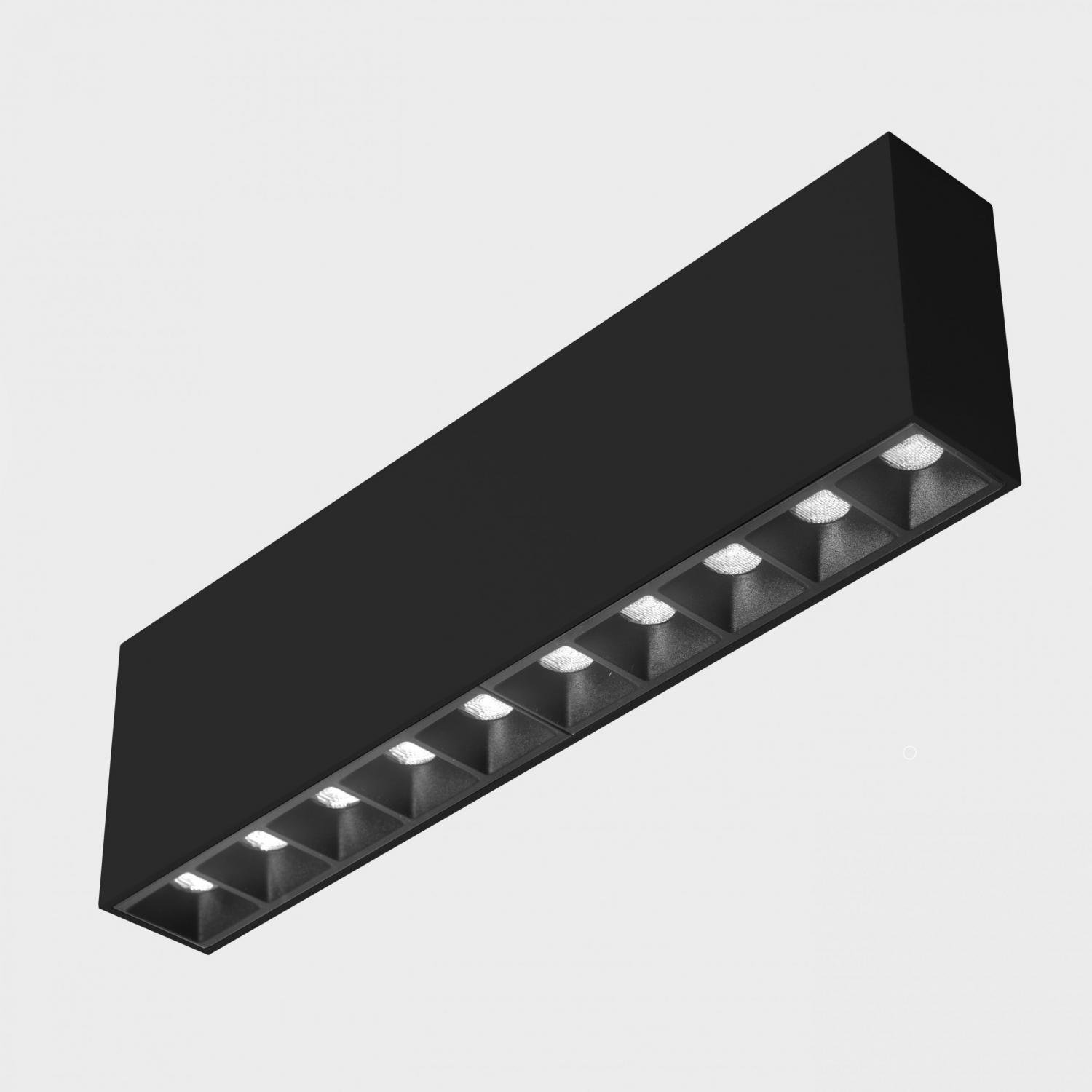 KHL K51300.02.SR.BK-BK.45.ST.9.40 NSES stropní svítidlo 270x35 mm černá 20 W CRI 90 4000K Non-Dimm - KOHL-Lighting