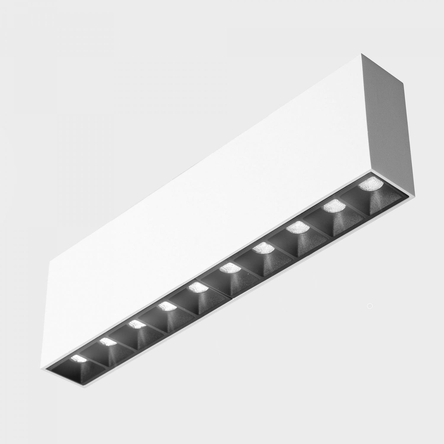 KHL K51300.02.SR.WH-BK.30.ST.9.27 NSES stropní svítidlo 270x35 mm bílá-černá 20 W CRI 90 2700K Non-Dimm - KOHL-Lighting