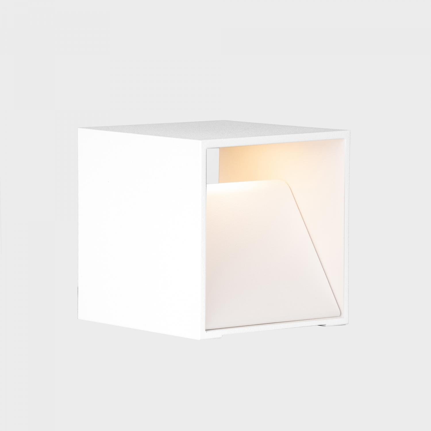 KHL K50708.01.WS.WH-WH.ST.9.40 KUBIQ nástěnné svítidlo 100x100 mm bílá 8 W CRI >90 4000K Non-Dimm - KOHL-Lighting