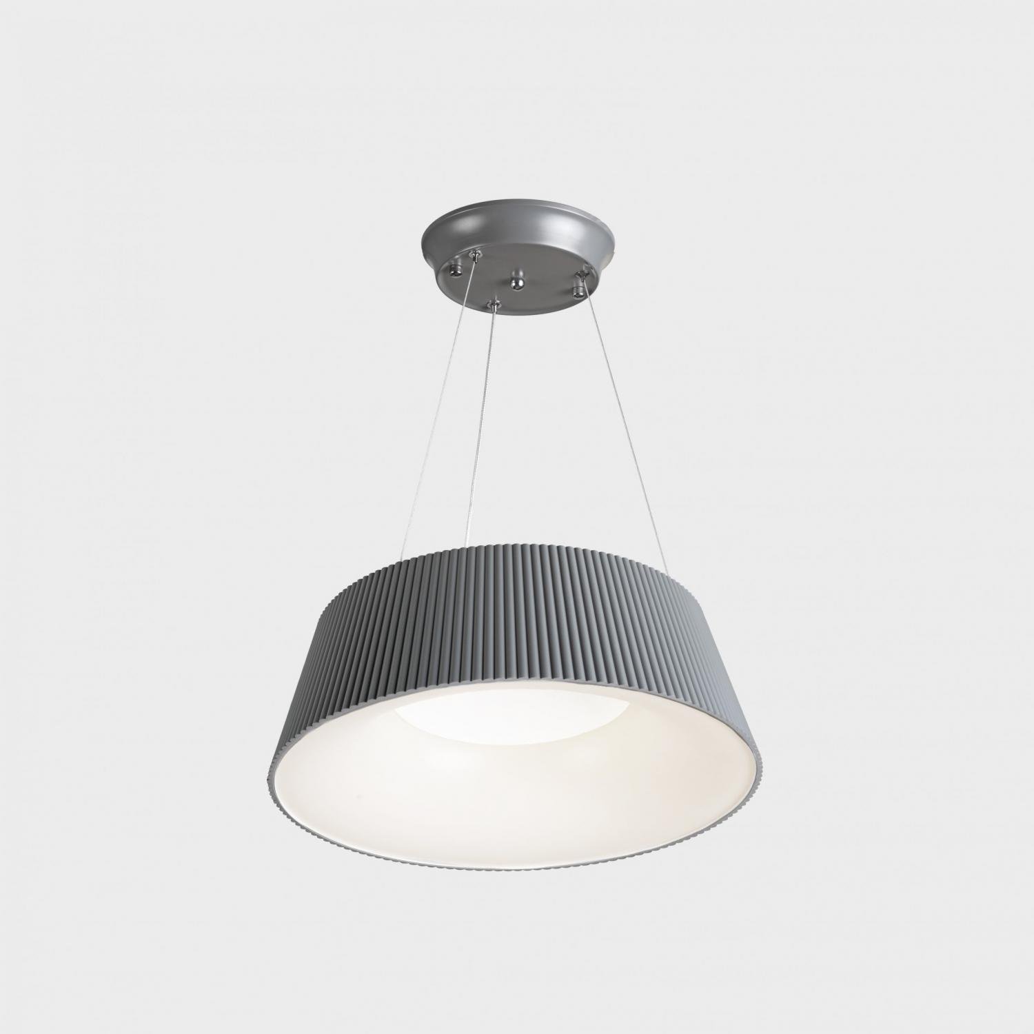 KHL K51400.01.PN.GY-WH.OP.ST.8.30 CHAS závěsné svítidlo pr. 460 mm šedá-bílá 30 W CRI >80 3000K Non-Dimm - KOHL-Lighting