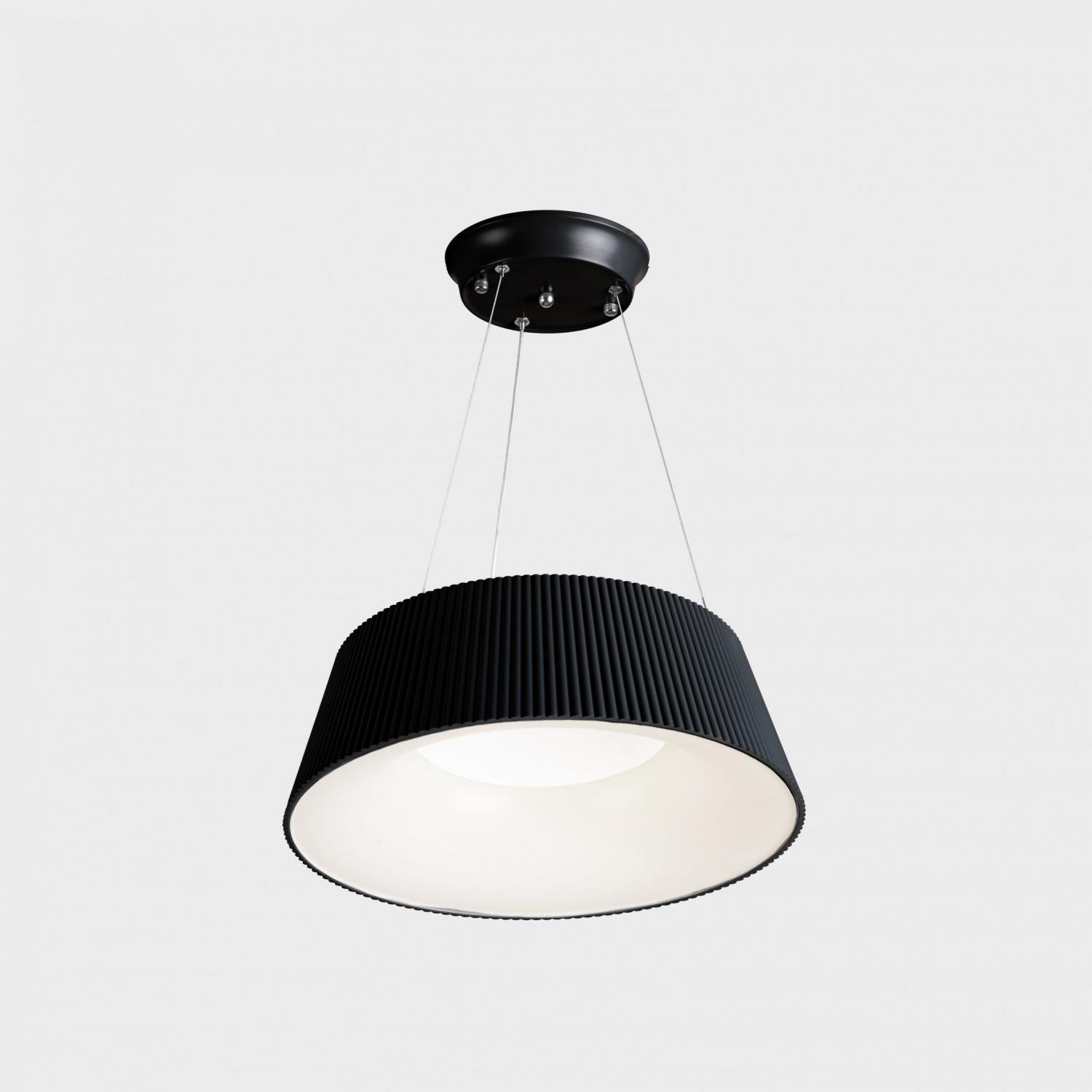 KHL K51400.01.PN.BK-WH.OP.ST.8.30 CHAS závěsné svítidlo pr. 460 mm černá-bílá 30 W CRI >80 3000K Non-Dimm - KOHL-Lighting
