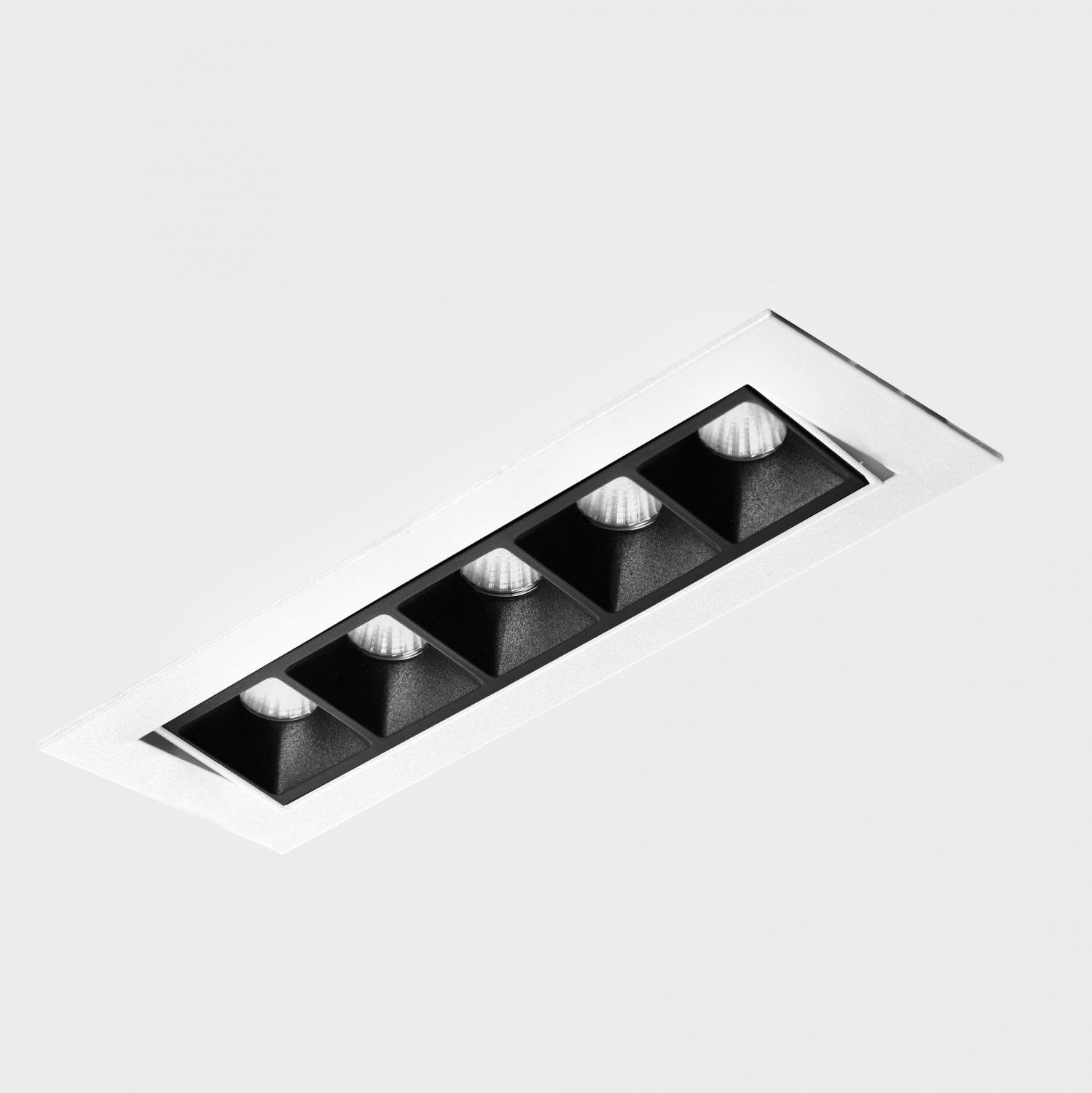 KHL K51301.02.RF.WH-BK.45.ST.9.40 NSES TILT zapuštěné svítidlo s rámečkem 167x58 mm bílá-černá 10 W CRI 90 4000K Non-Dimm - KOHL-Lighting