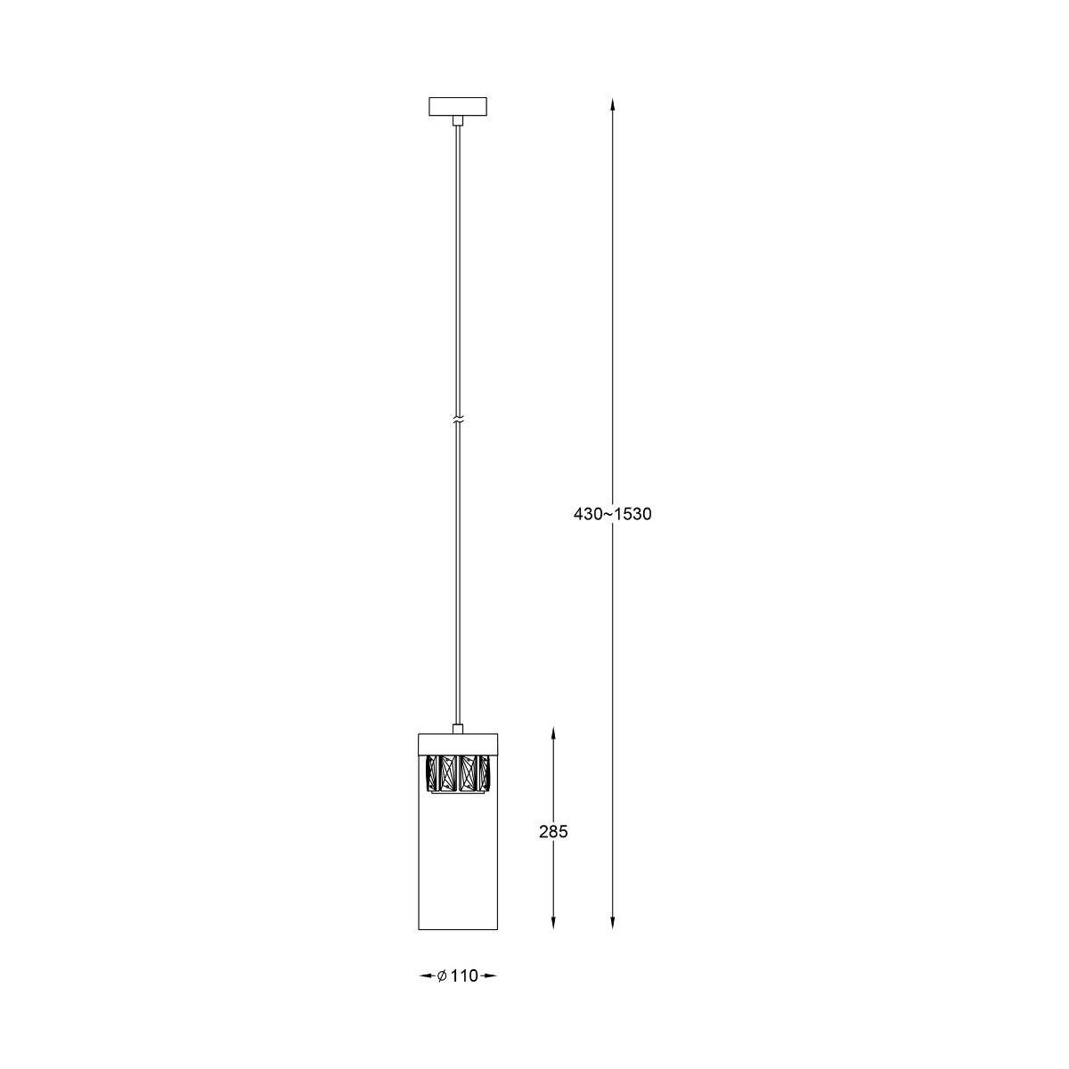 ZUMA 003064-011294 Závěsné svítidlo GEM P0389-01D-P7AC - ZUMALINE (obrázek 3)