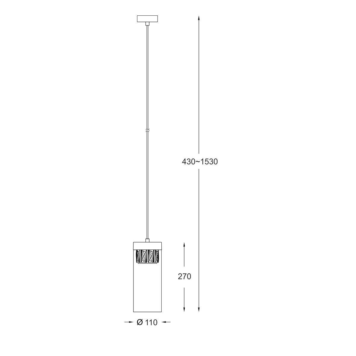 ZUMA 003064-009270 Závěsné svítidlo GEM P0389-01D-F7AC - ZUMALINE (obrázek 3)