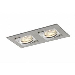 Obrázek pro produkt Vestavné svítidlo Aluminio Plata kartáč.hliník 2x 7W LED 40° 3000K 230V - BPM