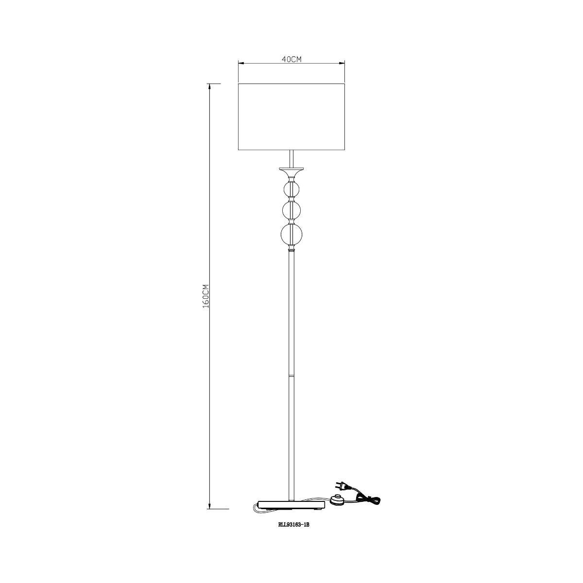 ZUMA 003064-001659 Stojací lampa REA RLL93163-1W - ZUMALINE (obrázek 2)