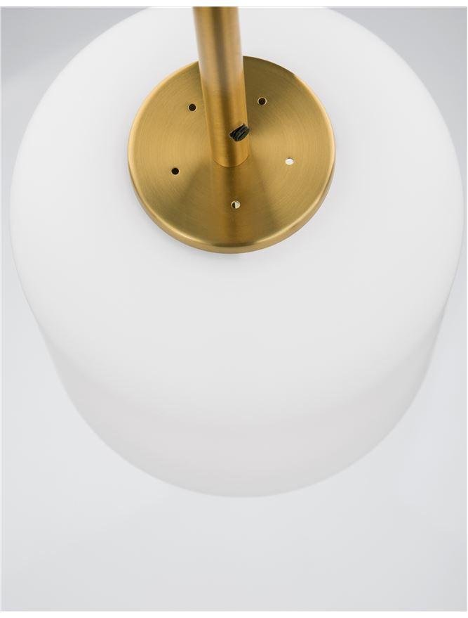 NV 9624065 Závěsné svítidlo LATO opálové sklo antický mosazný kov černý kabel E14 1x5W 230V IP20 bez žárovky - NOVA LUCE (obrázek 5)