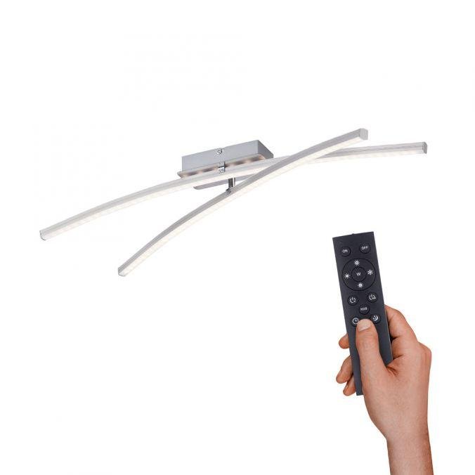 LD 11255-55 ALINA LED stropní svítidlo, ocel, dálkový ovladač, stmívatelné, RGB, CCT 2700-5000K - LEUCHTEN DIREKT / JUST LIGHT