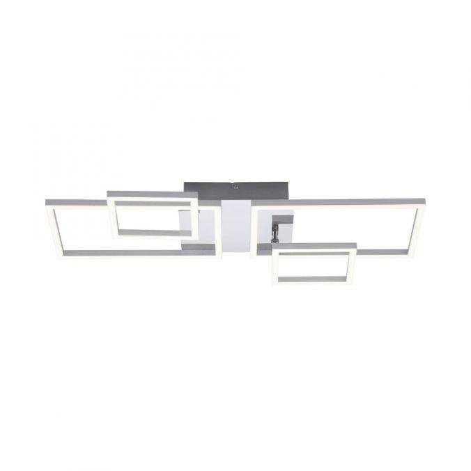 LD 14030-55 IVEN LED stropní svítidlo, barva ocel, moderní teplá bílá, design 3000K - LEUCHTEN DIREKT / JUST LIGHT