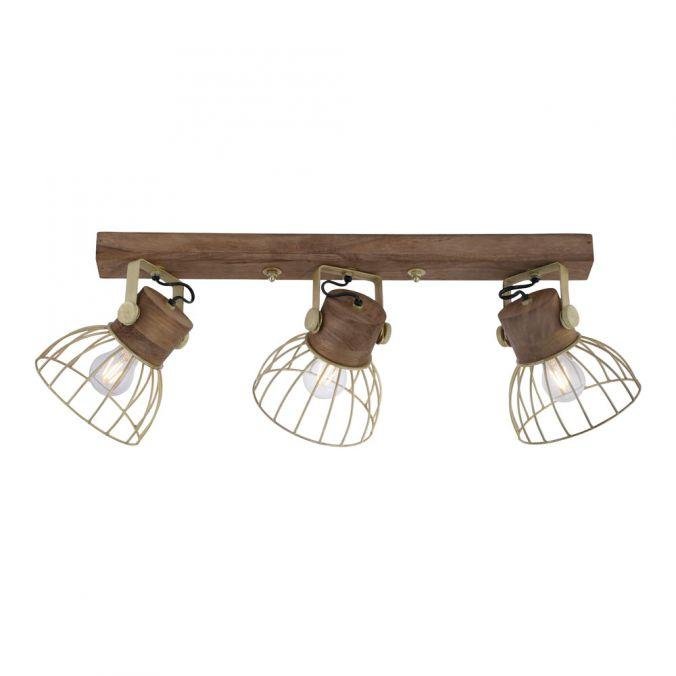 LD 11488-60 ALAMI Stropní svítidlo, matná mosaz, E27 vyměnitelné, industriální styl - LEUCHTEN DIREKT / JUST LIGHT