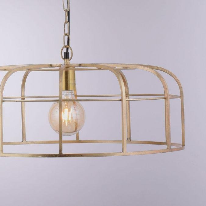 LD 11493-60 AMIR Závěsné svítidlo, matná mosaz, E27 patice, retrolook - LEUCHTEN DIREKT / JUST LIGHT (obrázek 3)