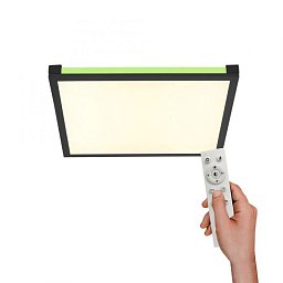 Obrázek pro produkt MARIO LED stropní svítidlo, černá, stmívatelné, dálkový ovladač, paměť 2700-5000K - LEUCHTEN DIREKT / JUST LIGHT