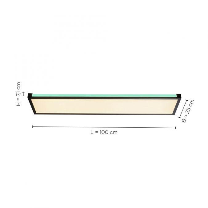 LD 11622-18 MARIO LED stropní svítidlo, černá, stmívatelné, dálkový ovladač, paměť 2700-5000K - LEUCHTEN DIREKT / JUST LIGHT (obrázek 5)