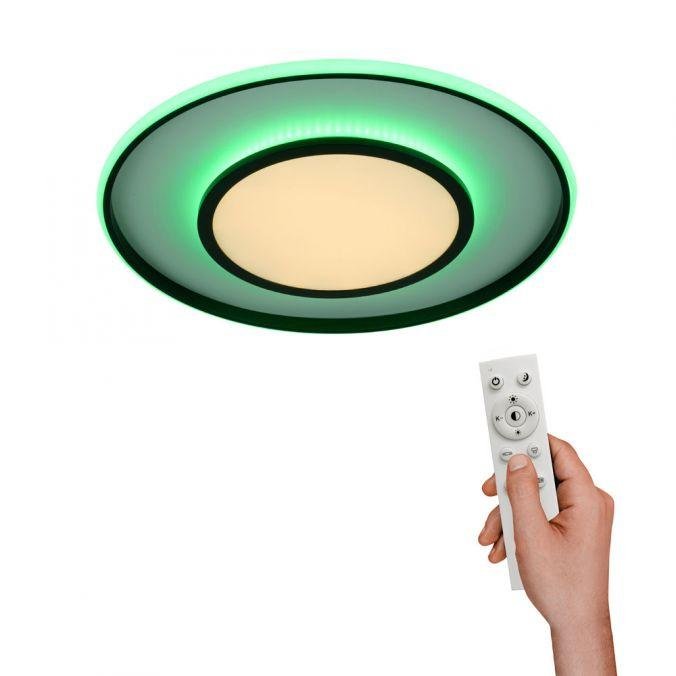 LD 11627-18 ARENDA LED stropní svítidlo, černá, stmívatelné, dálkový ovladač, paměť RGB+2700-5000K - LEUCHTEN DIREKT / JUST LIGHT