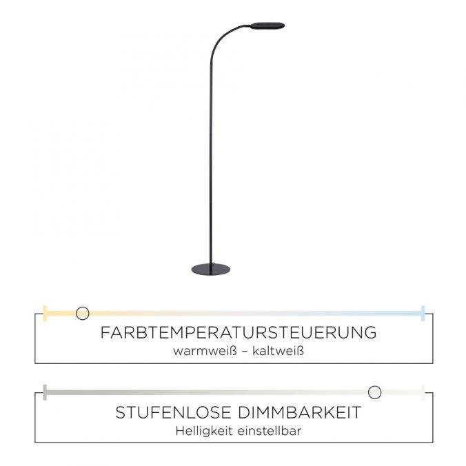 LD 14406-18 KELLY LED stojací svítidlo, černá, CCT, stmívatelné, do interiéru, IP20 3000-6000K - LEUCHTEN DIREKT / JUST LIGHT (obrázek 4)