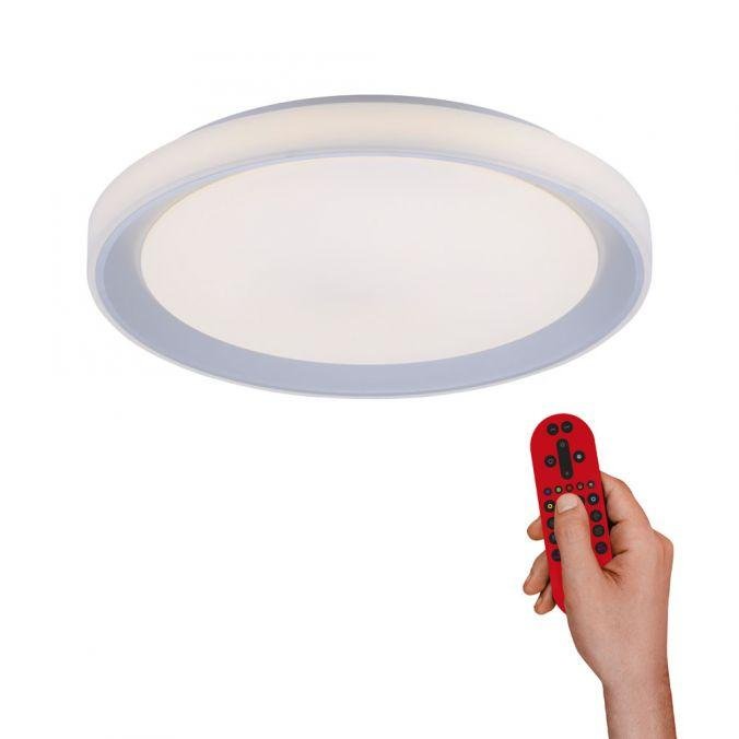 LD 15110-21 LOLAsmart - LENI LED stropní svítidlo, stříbrná, pr. 51cm, RGB, CCT, paměťová funkce MEDION RGB+2700-5000K - LEUCHTEN DIREKT / JUST LIGHT