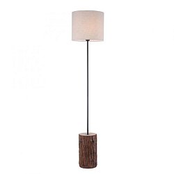 Obrázek pro produkt BARK LED stojací svítidlo, dřevo, látkové stínidlo,1xE27, šňůrový vypínač - LEUCHTEN DIREKT / JUST LIGHT