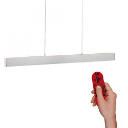 Obrázek pro produkt LOLAsmart - NILA LED závěsné svítidlo, barva ocel, dálkový ovladač, Medion-App MEDION RGB+2700-5000K - LEUCHTEN DIREKT / JUST LIGHT