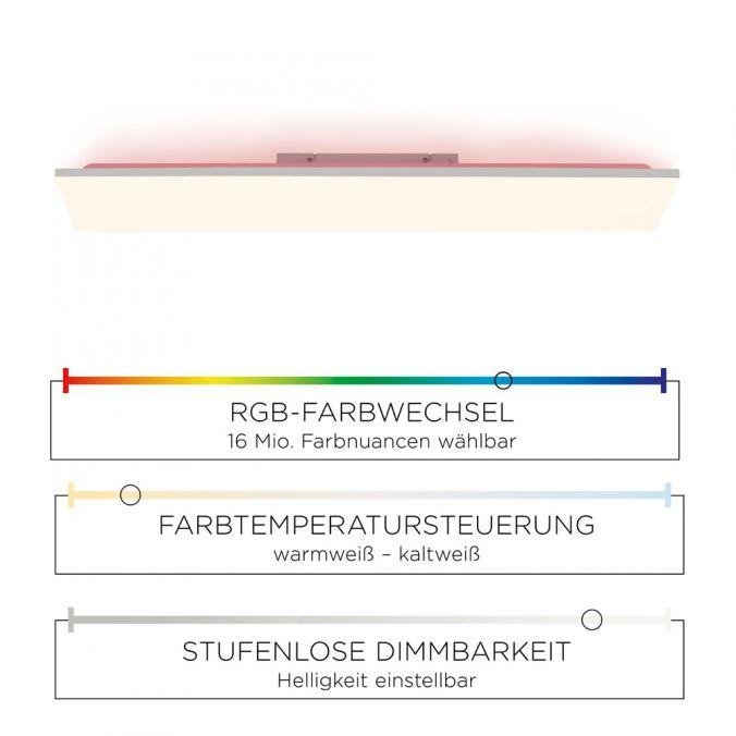 LD 15601-16 GUSTAV LED stropní svítidlo, bílé, CCT, RGB, dálkový ovladač, stmívatelné 2700-5000K - LEUCHTEN DIREKT / JUST LIGHT (obrázek 4)