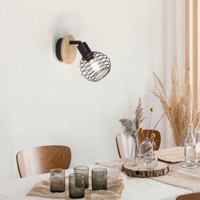 LD 15921-79 EUGEN Nástěnné a stropní svítidlo, dřevo, přírodní, E14, LED vyměnitelné, IP20 - LEUCHTEN DIREKT / JUST LIGHT (obrázek 2)