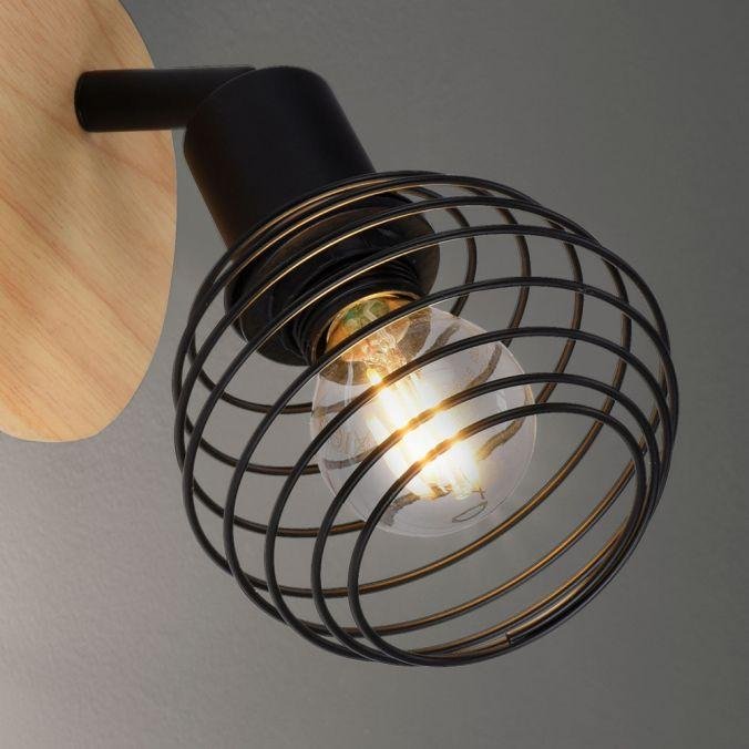 LD 15921-79 EUGEN Nástěnné a stropní svítidlo, dřevo, přírodní, E14, LED vyměnitelné, IP20 - LEUCHTEN DIREKT / JUST LIGHT (obrázek 3)
