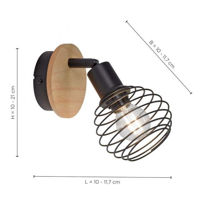 LD 15921-79 EUGEN Nástěnné a stropní svítidlo, dřevo, přírodní, E14, LED vyměnitelné, IP20 - LEUCHTEN DIREKT / JUST LIGHT (obrázek 4)