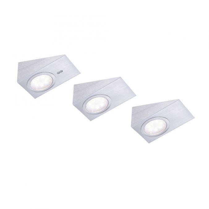 LD 84111-55-3 THEO LED skříňkové svítidlo, ocel, 3-ramenné, klínovité, moderní 3000K - LEUCHTEN DIREKT / JUST LIGHT