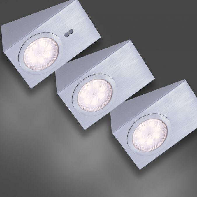 LD 84111-55-3 THEO LED skříňkové svítidlo, ocel, 3-ramenné, klínovité, moderní 3000K - LEUCHTEN DIREKT / JUST LIGHT (obrázek 3)