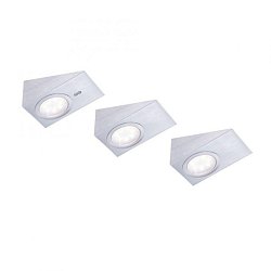 Obrázek pro produkt THEO LED skříňkové svítidlo, ocel, 3-ramenné, klínovité, moderní 3000K - LEUCHTEN DIREKT / JUST LIGHT