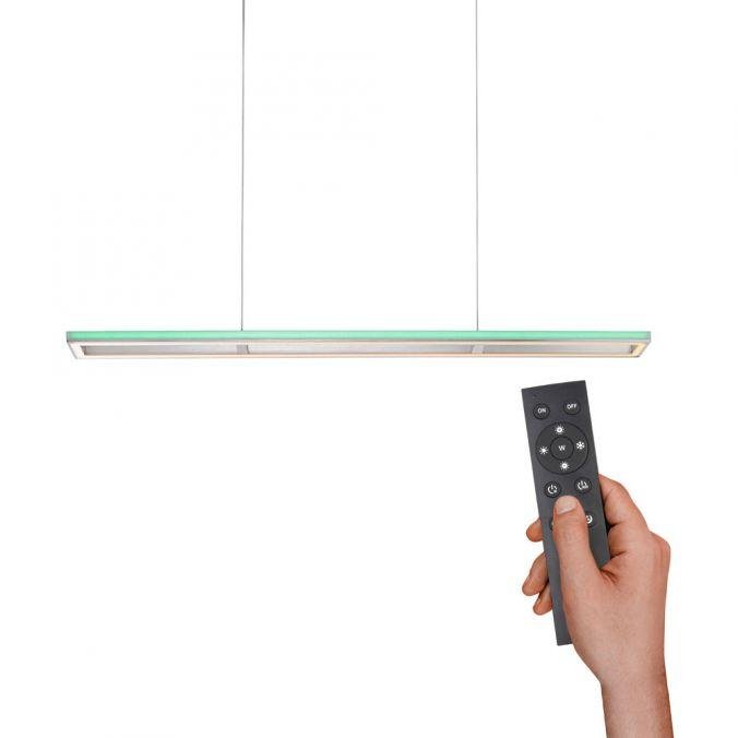 PN 2050-95 HELIX LED závěsné svítidlo, barva hliník, dálkový ovladač, RGB, CCT, paměť 2700-5000K - PAUL NEUHAUS