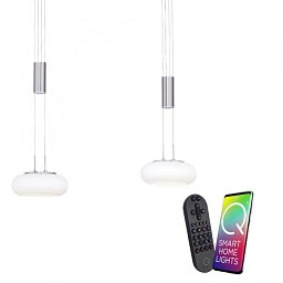 Obrázek pro produkt Paul Neuhaus, Q-ETIENNE, LED závěsné svítidlo ocel, Smart Home ZigBee 2700-5000K - PAUL NEUHAUS