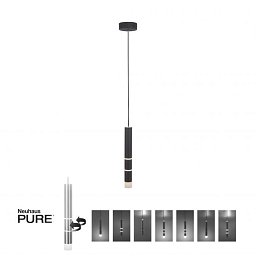 Obrázek pro produkt PURE-VEGA LED závěsné svítidlo antracit 3000K - PAUL NEUHAUS