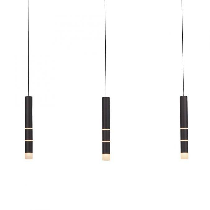 PN 2213-18 PURE-VEGA LED závěsné svítidlo 3-ramenné, černá, teplá bílá 3000K - PAUL NEUHAUS
