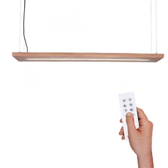 PN 2625-79 PALMA LED závěsné svítidlo, dřevo, přírodní, CCT, stmívatelné, paměť, IP20 2700-5000K - PAUL NEUHAUS