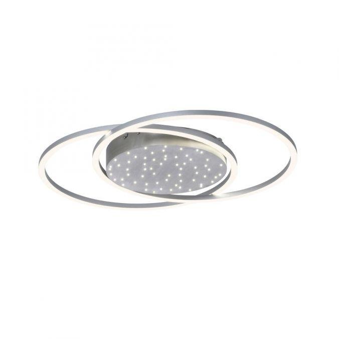 PN 6025-55 YUKI LED stropní svítidlo, barva ocel, dálkový ovladač, stmívatelné, CCT 2700-5000K - PAUL NEUHAUS