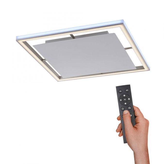 Levně PN 6250-95 HELIX LED stropní svítidlo, barva hliník, dálkový ovladač, RGB, CCT, paměť 2700-5000K - PAUL NEUHAUS