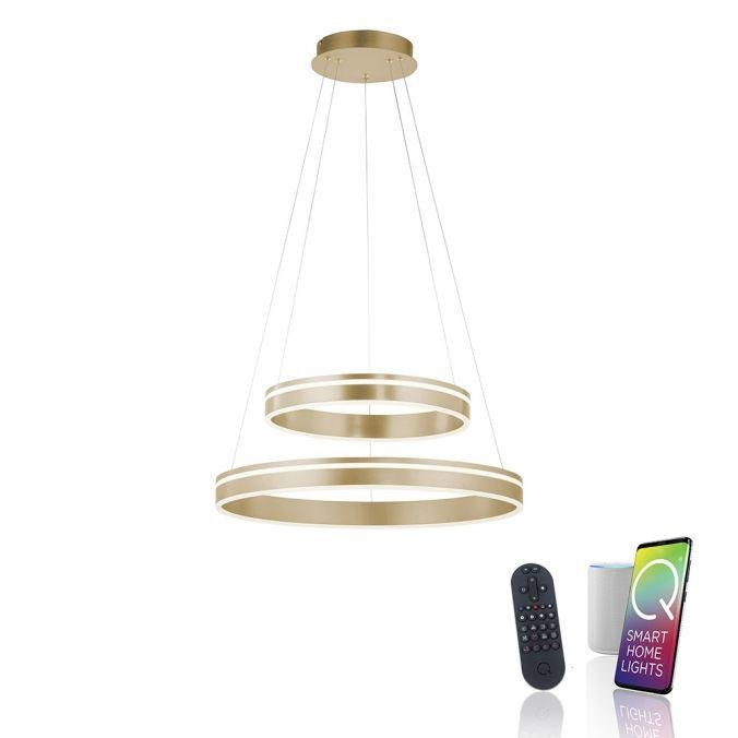 PN 8420-60 Paul Neuhaus, Q-VITO, LED závěsné svítidlo, pr.59cm, Smart Home ZigBee 2700-5000K - PAUL NEUHAUS